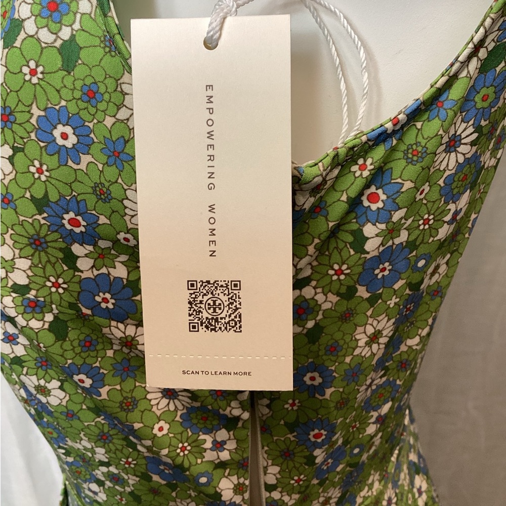 NWT Tory Burch Vintage Bouquet Printed Performance Pleated Golf Dress; Size: S - Picture 11 of 15